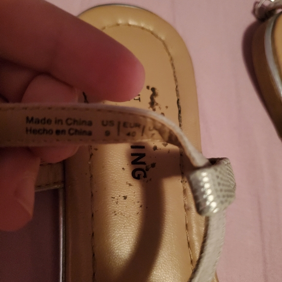 Call it Spring Silver Strap Sandals - Picture 2 of 2